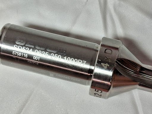Seco Indexable Insert Drill SD524-0625-250-1000R7 5/8" Dia 2-1/2" Dep