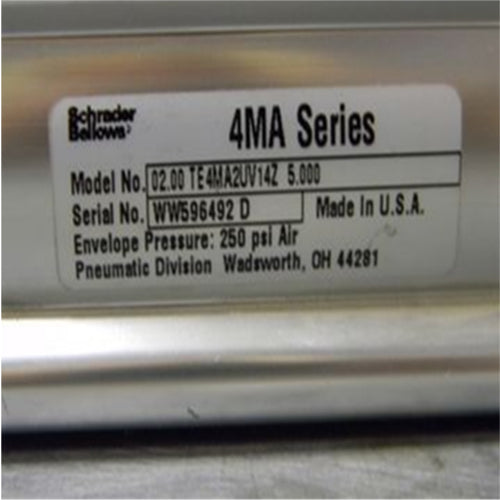Schrader Bellows 2-1/2" x 5-3/8" NFPA Pneumatic Air Cylinder 2.0TE4MA2