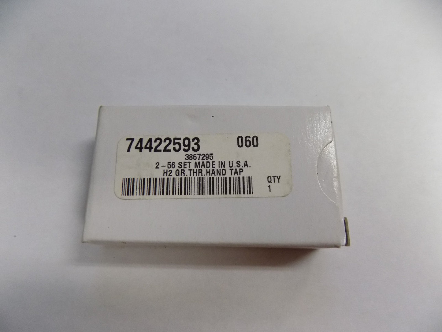 Made in USA 74422593 #2-56 UNC H2 3FL HSS Bright Bottoming Hand Taps