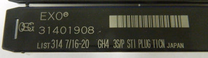 OSG 31401908 7/16" - 20 Sti Gh4 3Fl Ticn Spiral Point Gun Tap Qty. 1