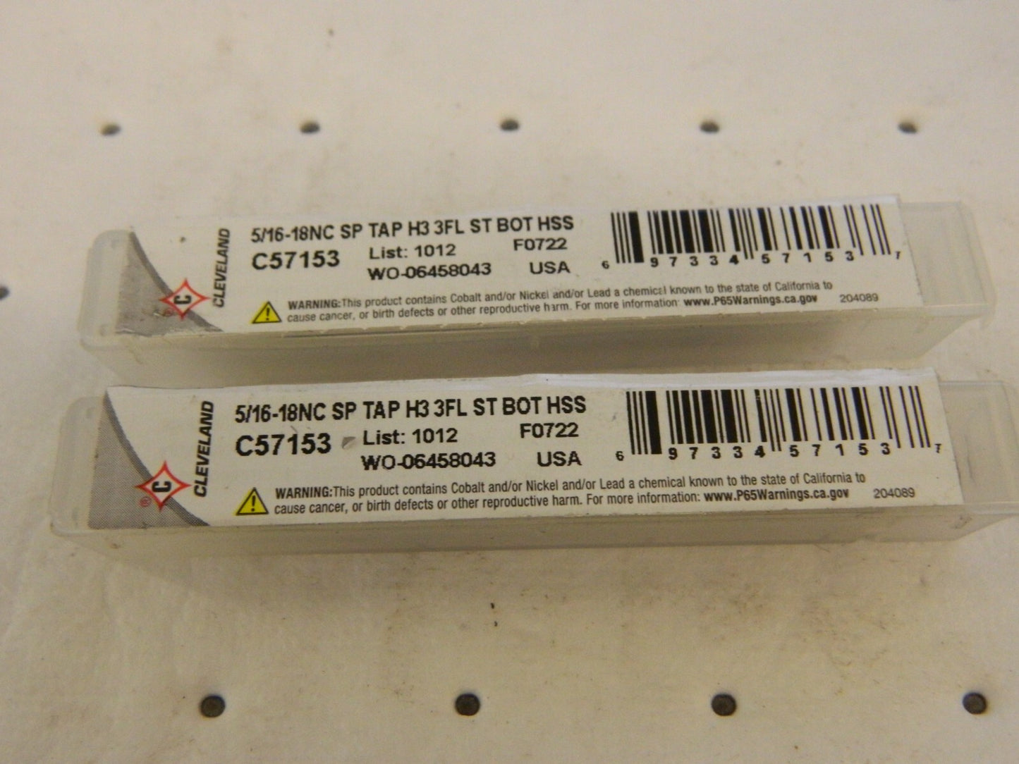 CLEVELAND Spiral Point Taps qty2 : 5/16-18 UNC 3Fl HSS C57153