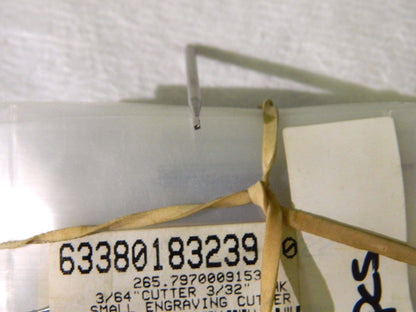 Precision Burr 3/64" x 3/32" x 1.875" Single Cut 25 Pack #265.797
