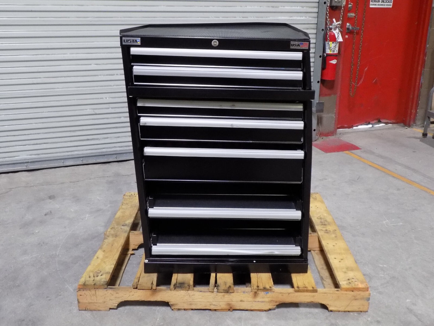 Lista Storage Cabinet for 40 Taper CNC Tools 7 Drawer 39" x 28" x 29" DAMAGED