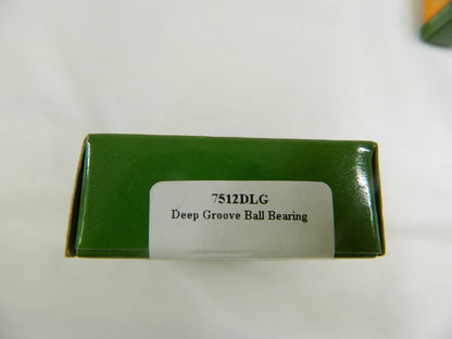 Tritan Deep Groove Ball Bearing: 0.75" Bore Dia 707 lb Static Load Qty 5 7512DLG