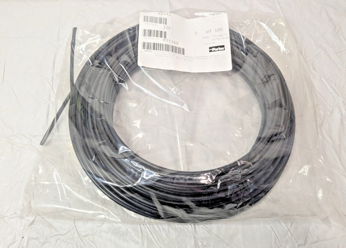 Parker Black Nylon Tube 100 Ft Long 341 Max PSI NB6X1