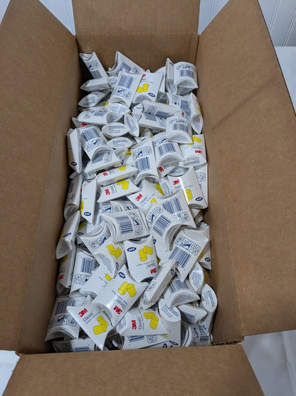 3M Earplugs 29 dB, Foam, Barrel, Roll Down, Uncorded Approx 200 Pairs 7000002299