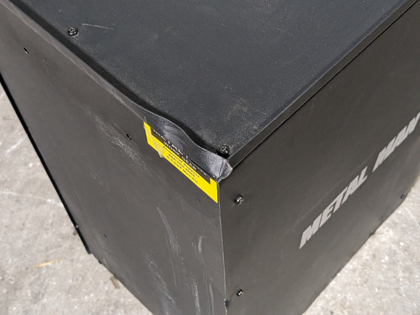 Metal Man Deluxe Welding Tool Box Storage Cabinet 4 Drawer DWC1 Used