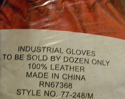 PIP  Premium Grade Cowhide Cold Protection Work Gloves 1dozen  Sz M-8   77-248/M