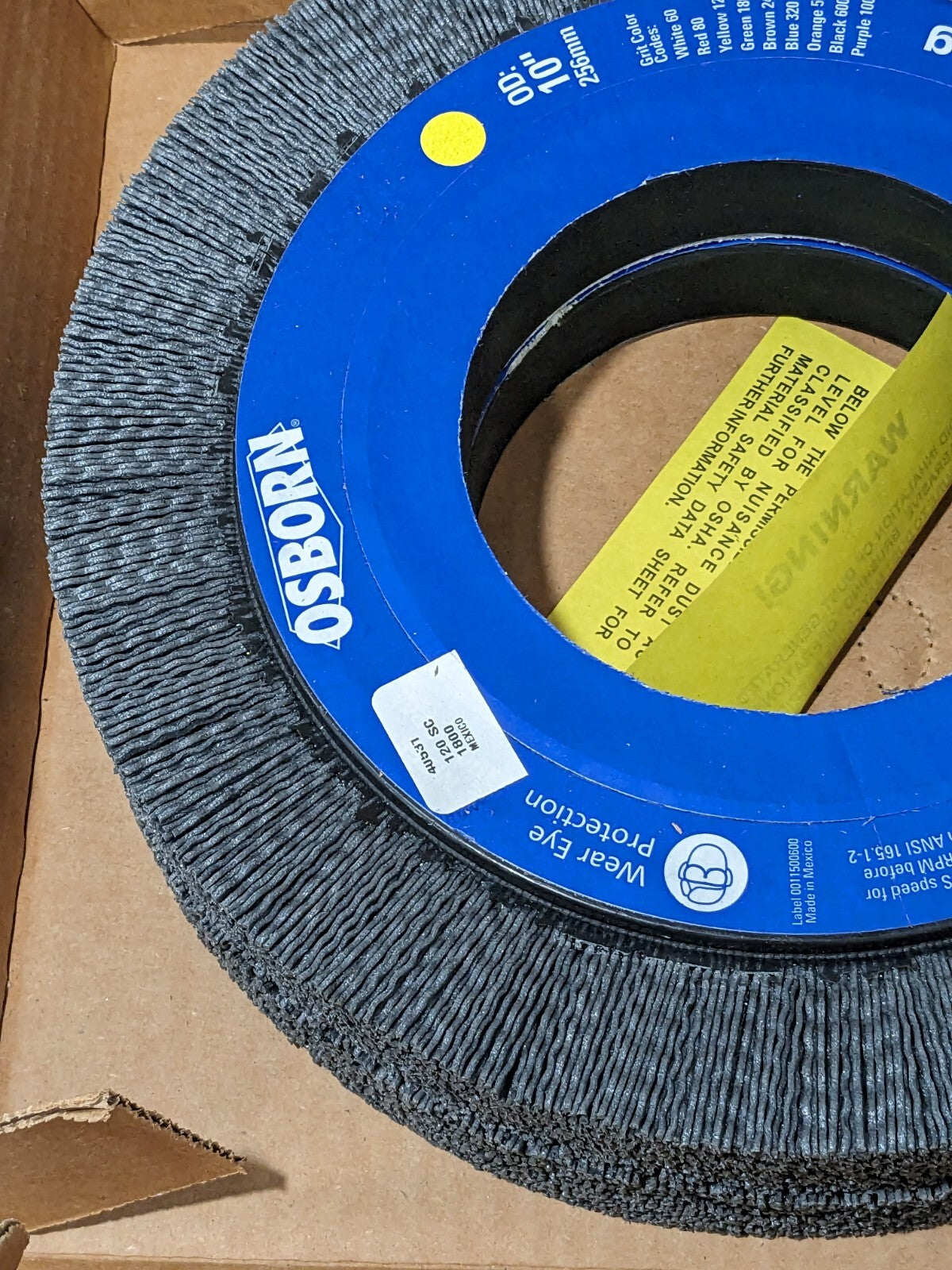 OSBORN Wheel Brush: 10" Wheel Dia, 1" Face Width, Crimped Qty 2 000405