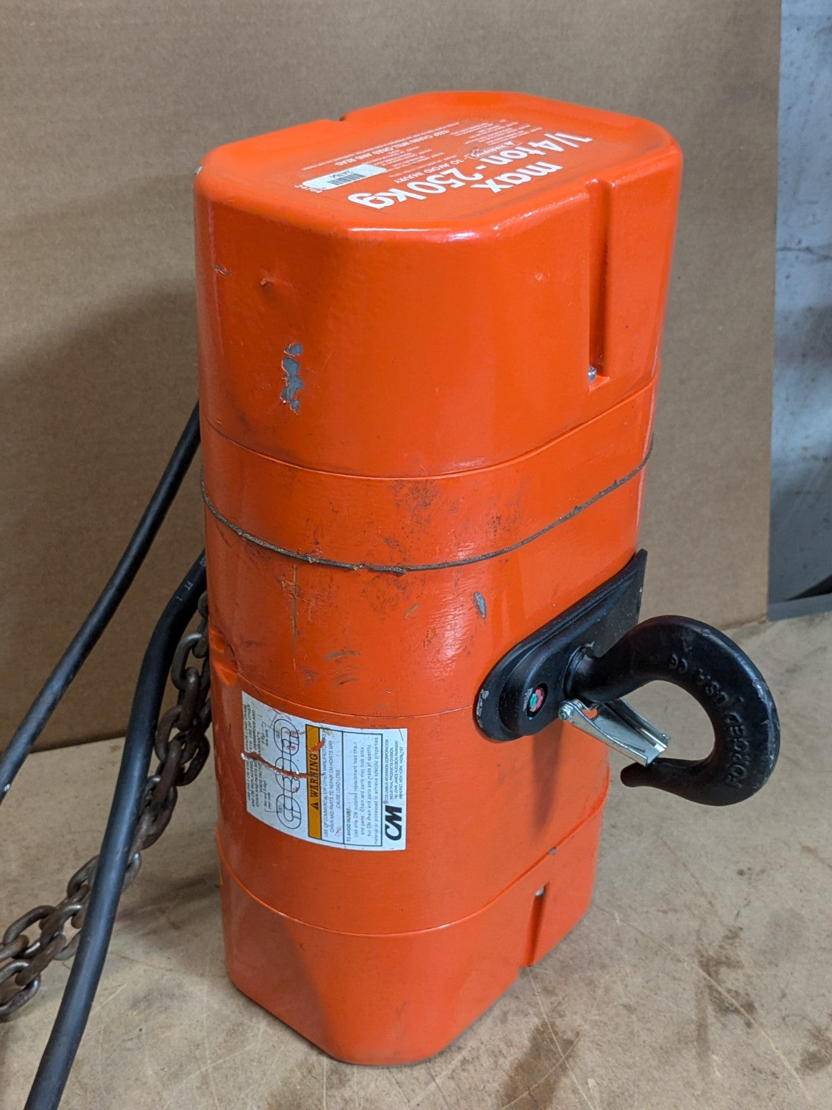 CM Valustar 10 Ft. Electric Chain Hoist 1/4 Ton Capacity 2401-10 Parts / Repair