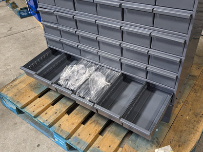 Durham Steel Bin Storage Cabinet 96 Drawer 62 x 34 x 12 022-95 Scratch N Dent