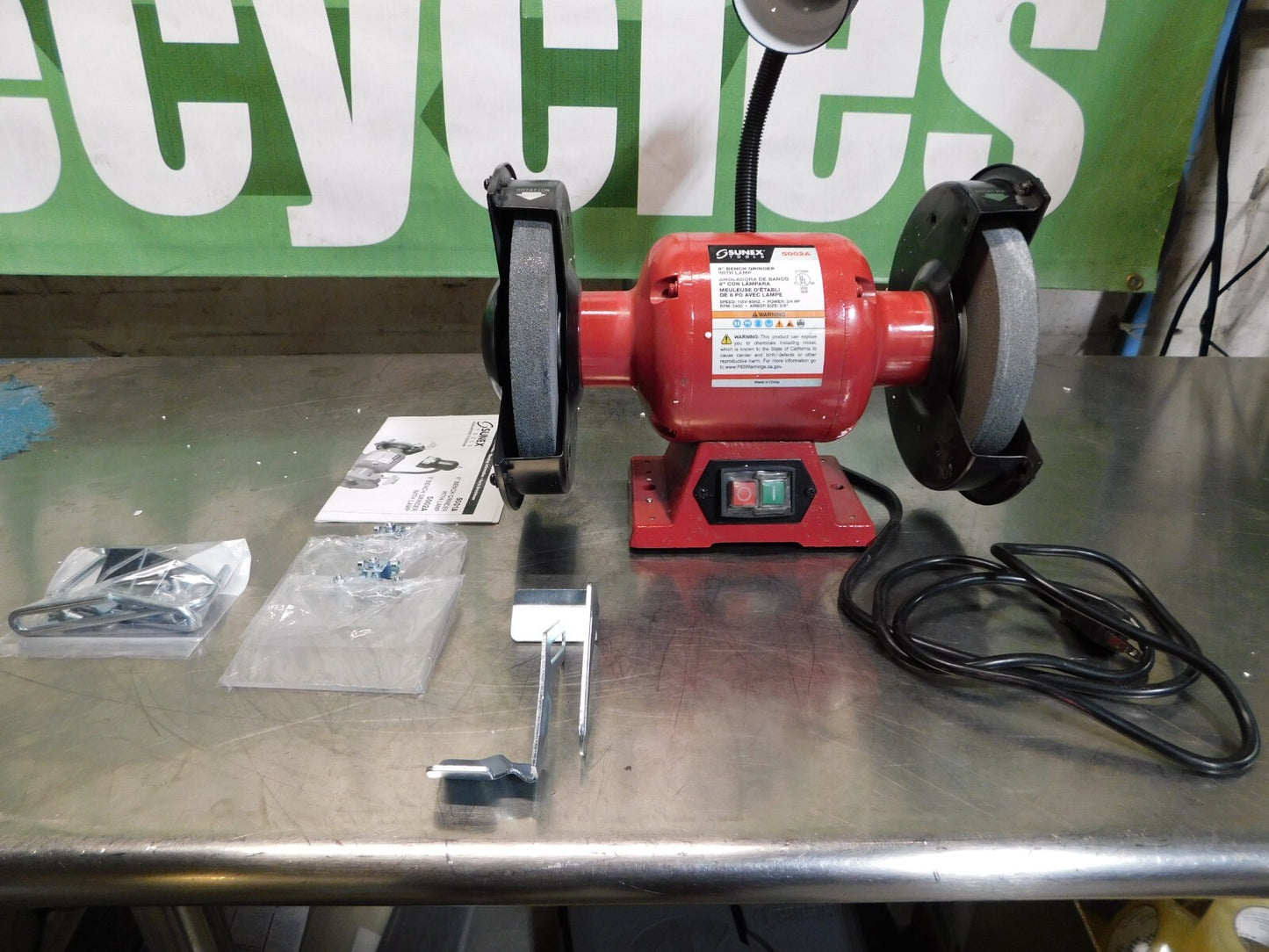 Sunnex 8" Wheel Diam 3/4 hp Grinder 5002A