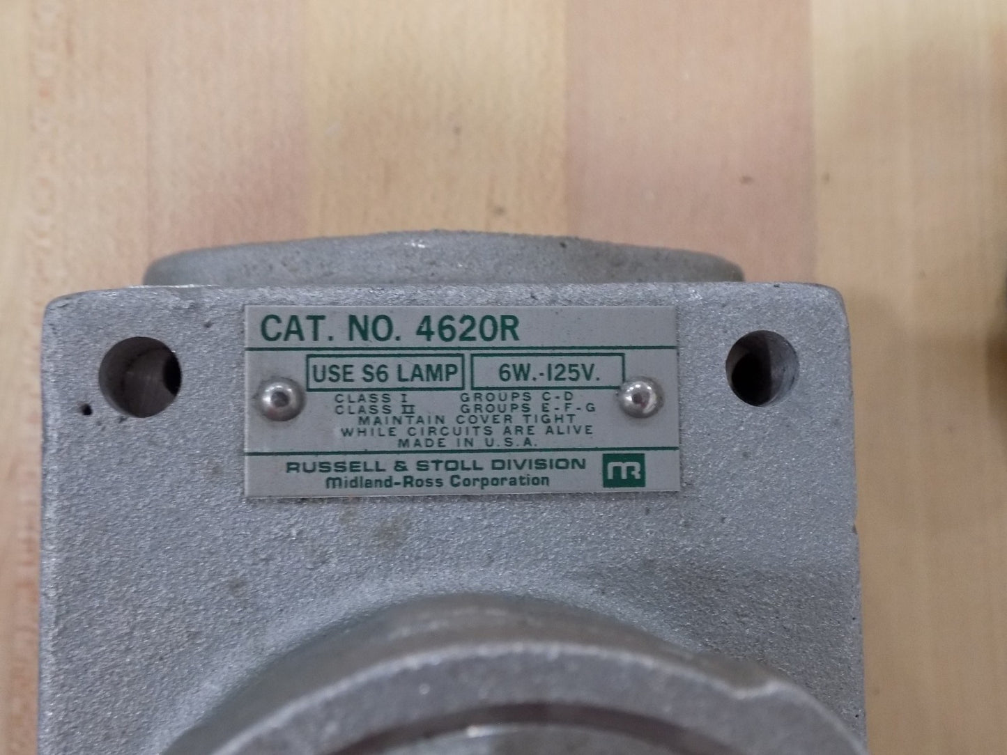 Russell & Stoll Safety Light Fixture 4620R