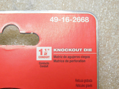Milwaukee EXACT Knockout Die 1-1/2" Conduit for Mild/Stainless Steel 49-16-