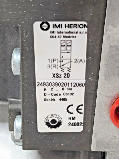 Norgren Press Safety Valve 2 Positions 120VAC 2493039020112060