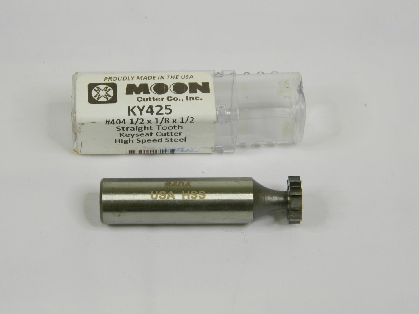 Moon Straight-Tooth Woodruff Keyseat Cutter 1/2" Diam 10 Teeth KY425