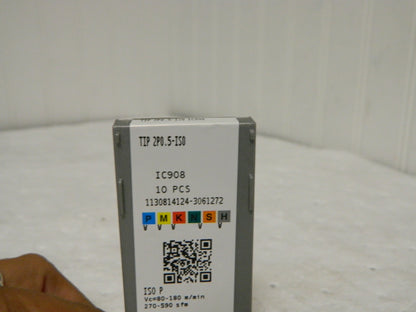 Iscar ISO Threading Inserts Cut Grip TIP2 Grade IC908 Qty 10 6403289