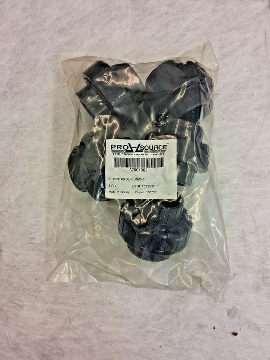 Pro-Source 2" PVC Plastic Pipe Union With EPDM O-Ring QTY5 37001963