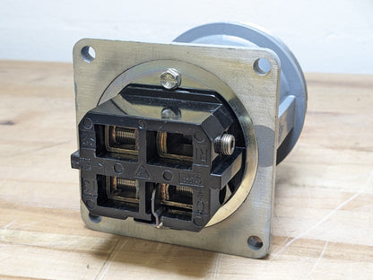Russellstoll JCS1534D Industrial Connector 150 Amp 250/600 VAC 3-Pole 4-Wire