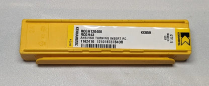 KENNAMETAL  Carbide Turning Insert  RCGH43 KC5010  * 5 PACK *   2263578
