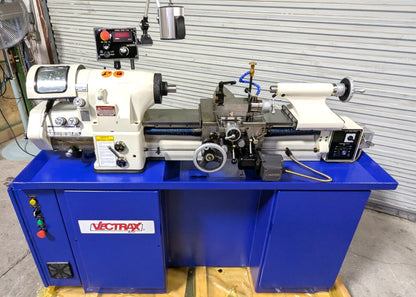 VECTRAX 11 x 18 Toolroom Lathe 220V 3PH  3HP VFD Speed Control  *Scratch & Dent*