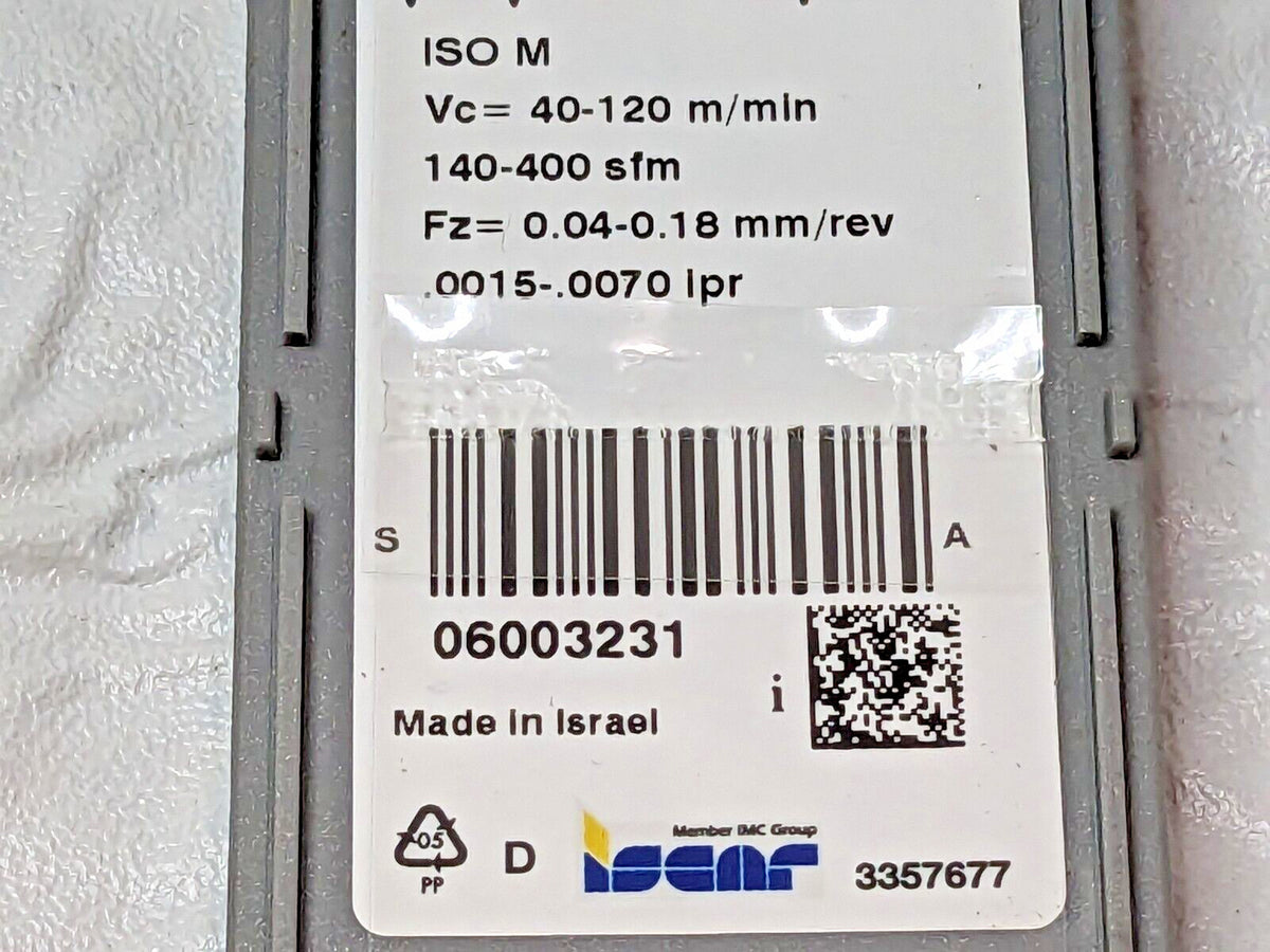 Iscar Carbide Cutoff Inserts TiN/TiCN DGR 4803J-4D IC328 QTY 10 6003231
