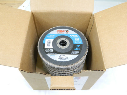 CGW Flap Disc 6" Diam 7/8 Hole, 60 Grit, Zirconia Alumina, Type 29 Qty 10 53024