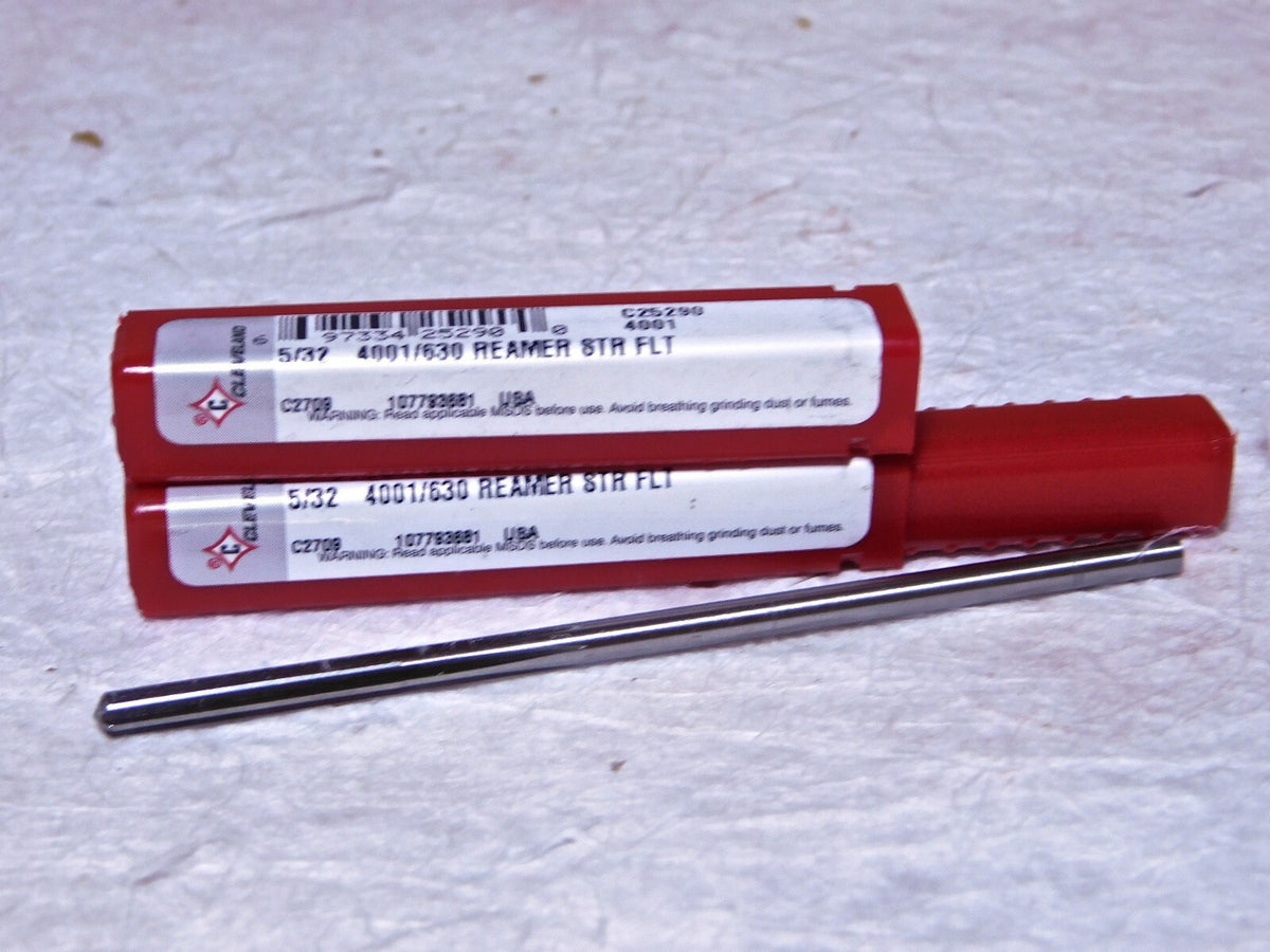 Cleveland 5/32" Diam 6-Fl HSS Chucking Reamer Qty-2  C25290