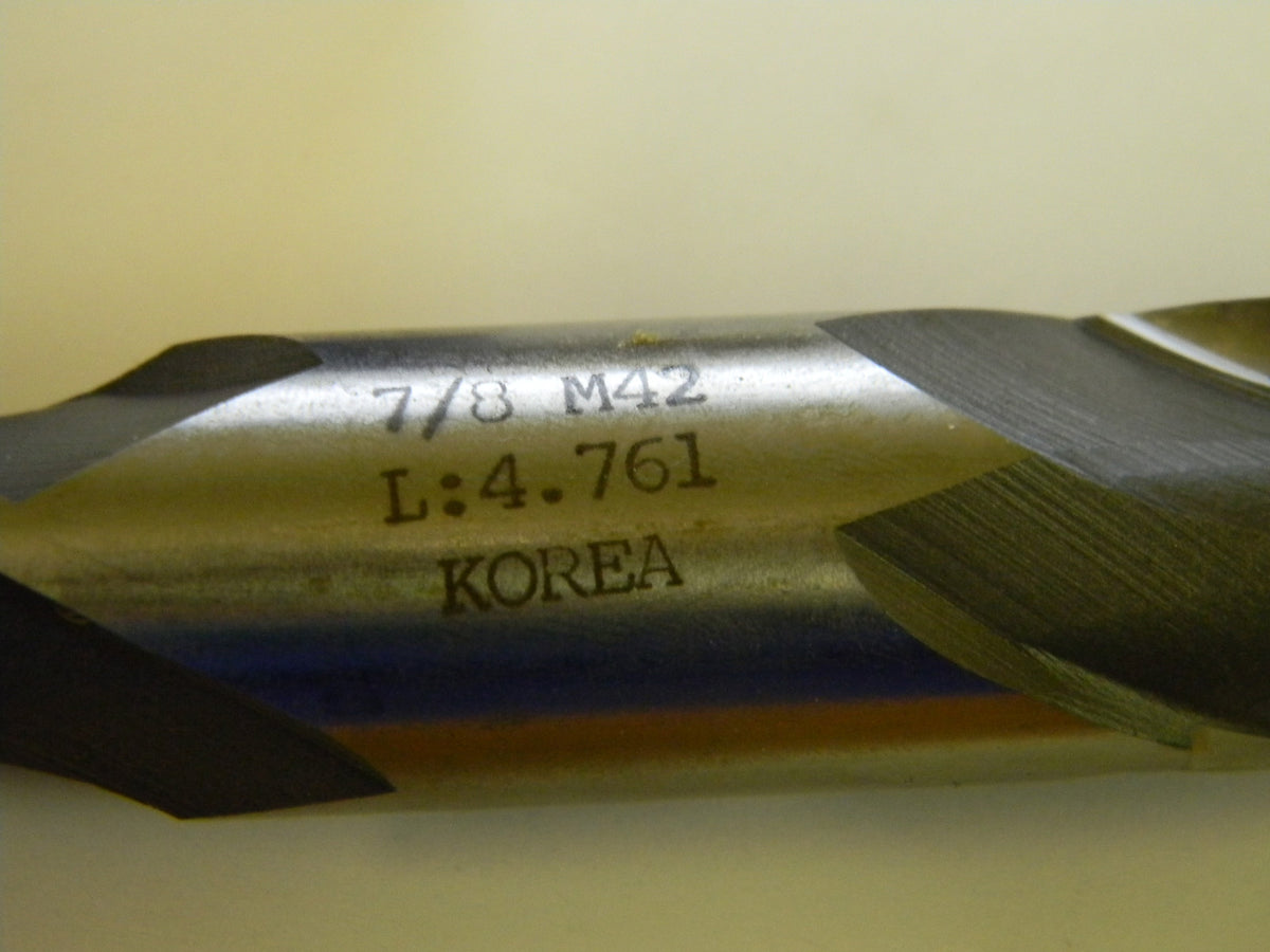 Interstate 1108-7260 7/8" x 7/8" x 5-1/2" 2FL M42 Cobalt Double End Mill