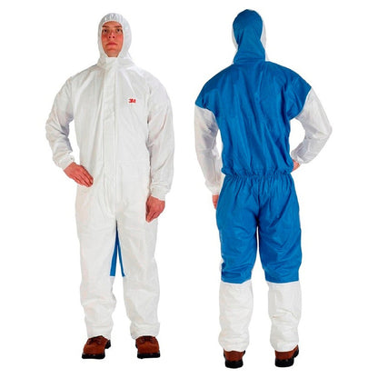 3M Protective Coverall L White/Blue Breathable Type 5/6 QTY 20 7100217010