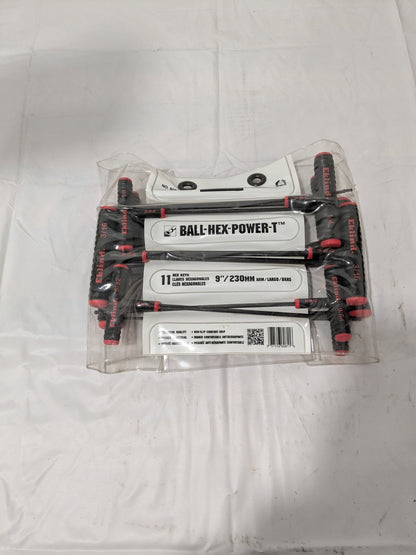 EKLIND 11 Piece T-Handle Ball End Hex Key Set 60811