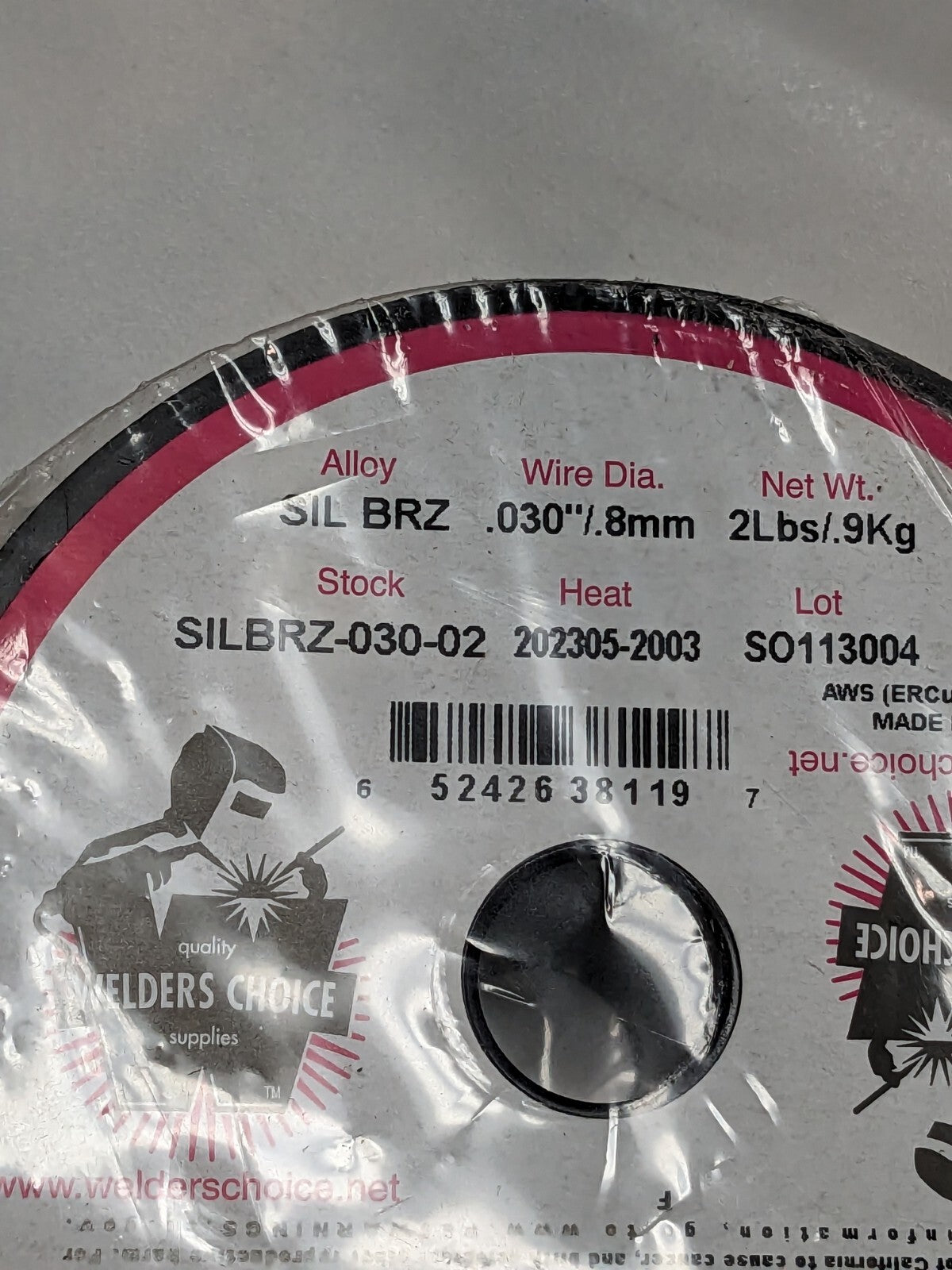 WELDER'S CHOICE MIG Welding Wire ERCuSi-A, 0.0300" Dia, Silicon Bronze
