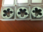 Precision 3/8"-18 NPT 1-1/2" x 1/2" HSS Adjustable Round Dies QTY 3  2734300