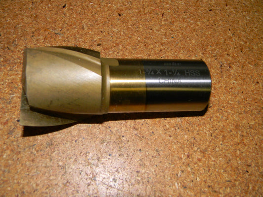 MHC 722-114 RH 2FL 1-3/4" x 1-1/4" x 4-1/8" x 1-5/8" Spiral HSS Square End Mill