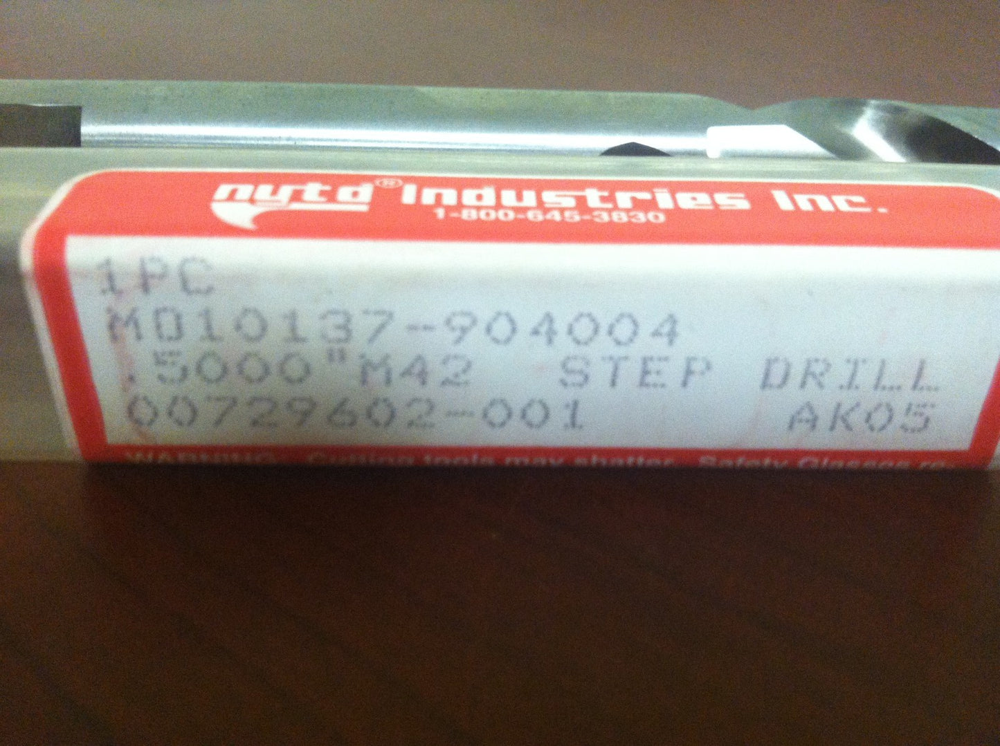 NYTD Step Drills .3346-.5000" x .5000" x 4-3/8" x 7-1/4"  QTY 2  MD10137-904004