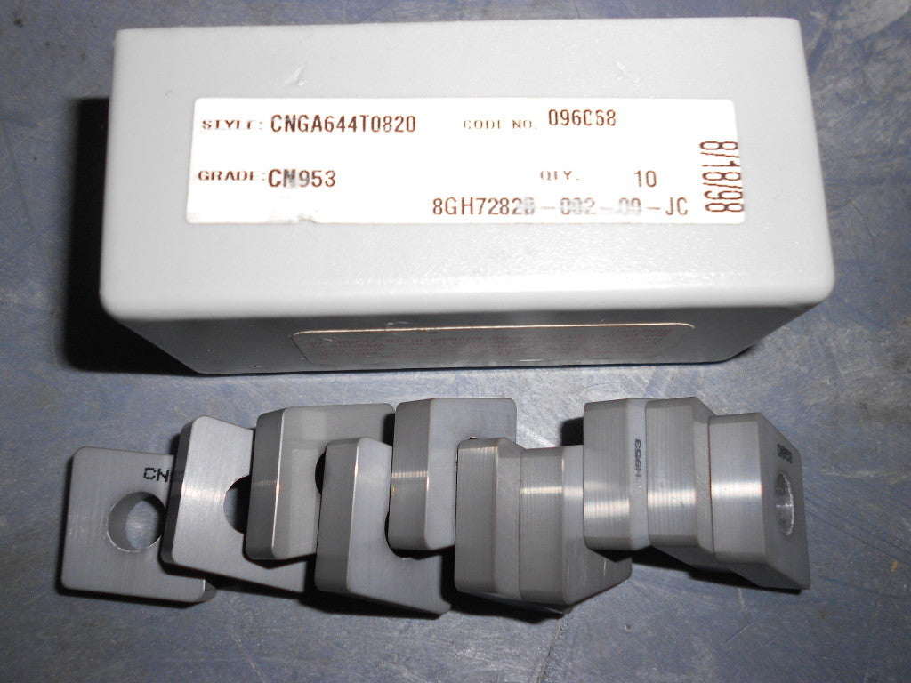 RTW CNGA644T0820 CN953 Ceramic Inserts Box of 10