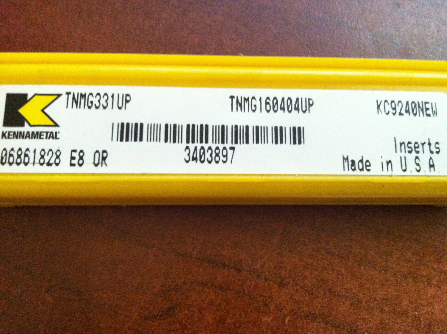 Kennametal Tnmg160404up Tnmg331up Kc9240 3403897 Carbide Turning Inserts, QTY 5