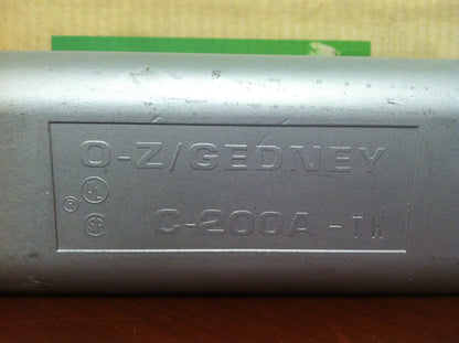 O-Z/Gedney  2" EMT C-Through Termination Conduit Body w/o Cover  C-200A-TW