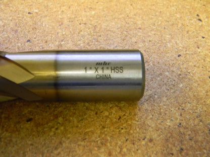 Interstate Square Single End Mill 1" x 1-5/8" x 4-1/8" 2FL HSS 722-1107
