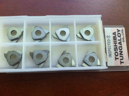 Toshiba Tungaloy Indexable Carbide Grooving Inserts JTGL3200F TH10 Qty. 8