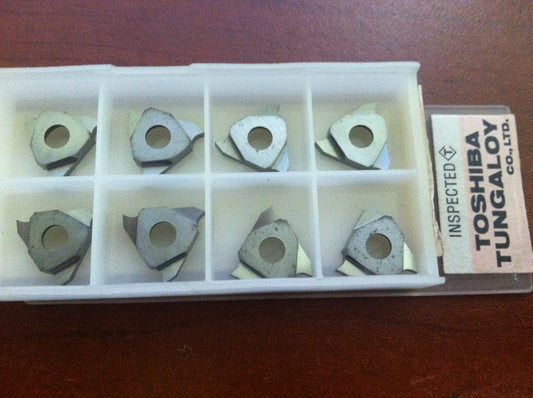 Toshiba Tungaloy Indexable Carbide Grooving Inserts JTGL3200F TH10 Qty. 8
