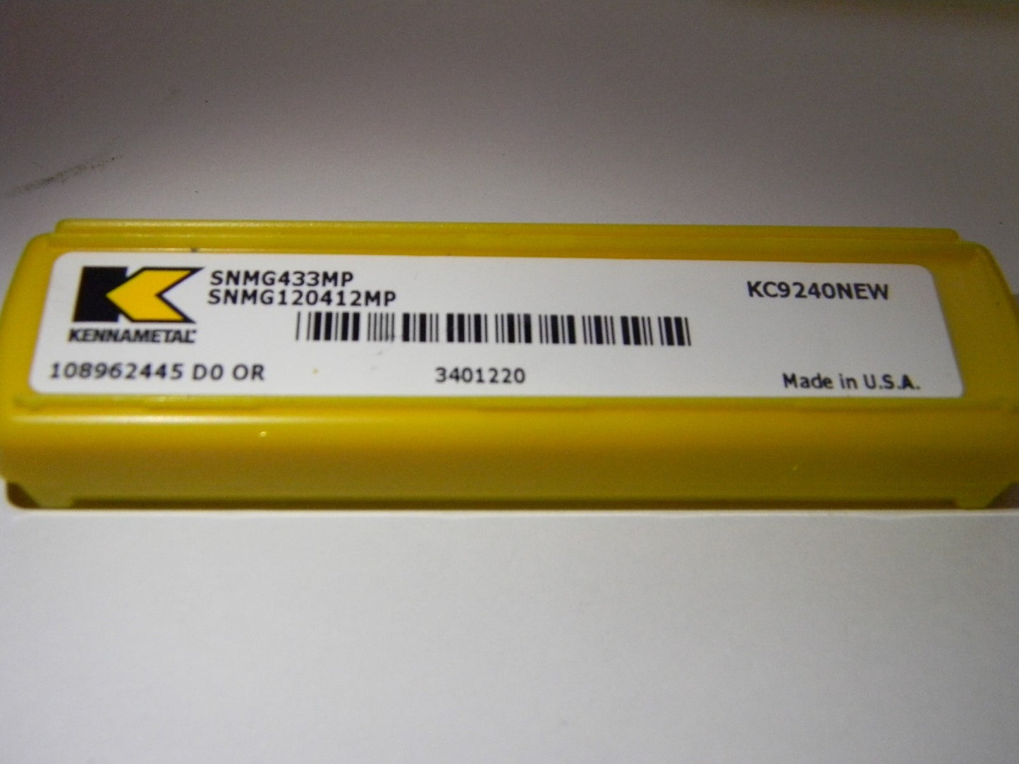 Kennametal Carbide Insert SNMG433MP KC9240 QTY 5 3401220