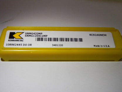 Kennametal Carbide Insert SNMG433MP KC9240 QTY 5 3401220