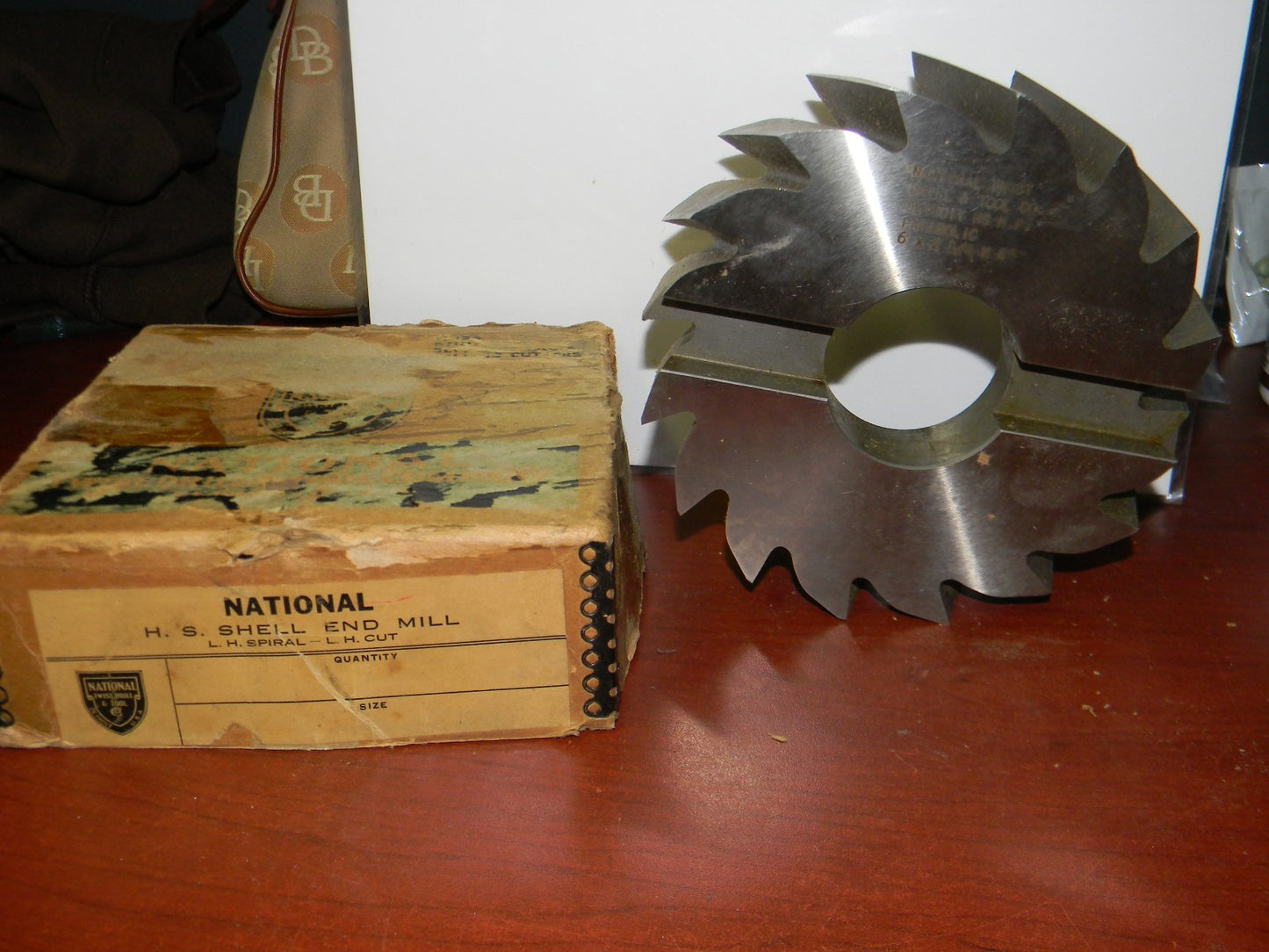 National  6" x 2-1/4" x 2" HSS LH Shell End Mill