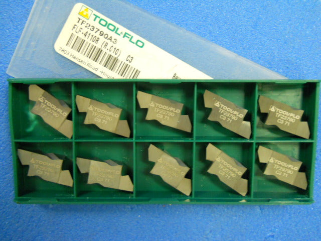 ToolFlo TF23790A3 FLF-4110R (R.010) C3 Carbide Indexable Inserts Box of 10