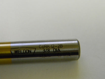 Weldon  CORKT12-2B 3/8" x 3/8" x 1-1/2" x 3-1/4" 4F HSS TiN BN End Mills QTY 2