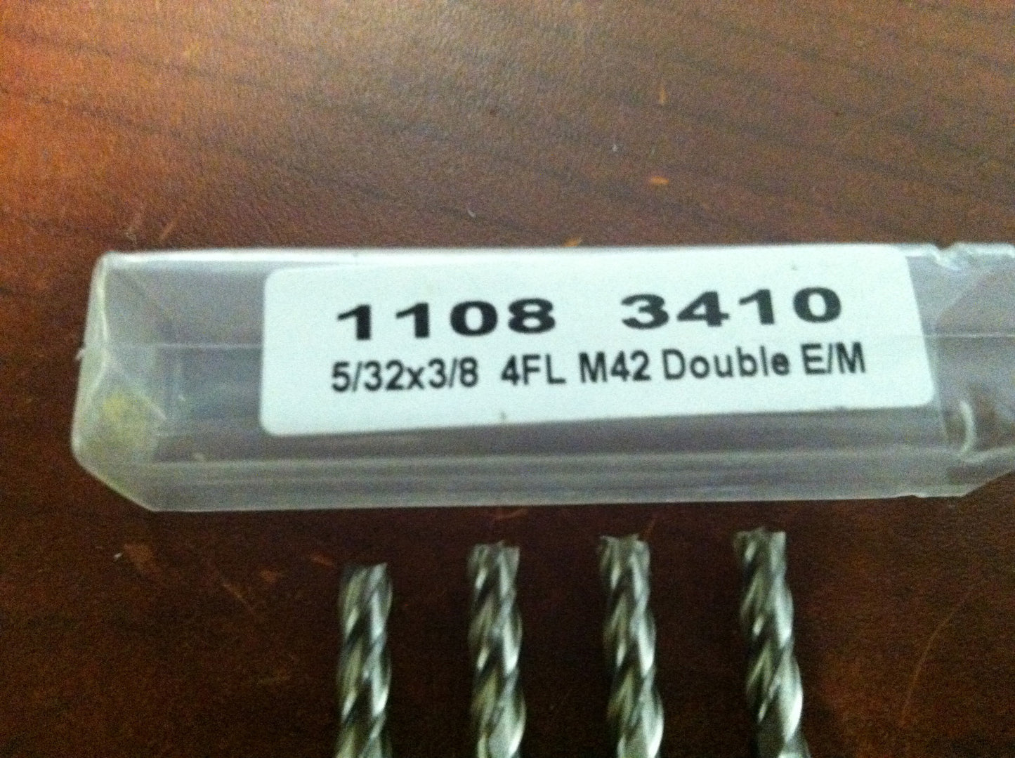 Interstate Double Endmills 5/32" x 3/8" x 7/16" x 3-1/8" 4F UC Cobalt #1108-3410