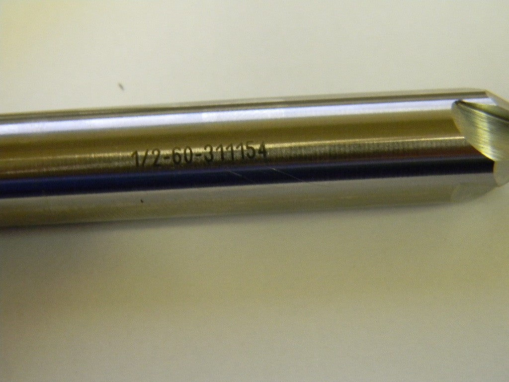 Melin 1/2" X 3" OAL 60° HSS 4FL Double End Countersinks Qty 2 DHS4-1/2-60