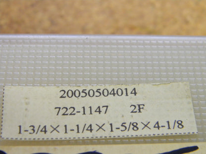 MHC 722-114 RH 2FL 1-3/4" x 1-1/4" x 4-1/8" x 1-5/8" Spiral HSS Square End Mill