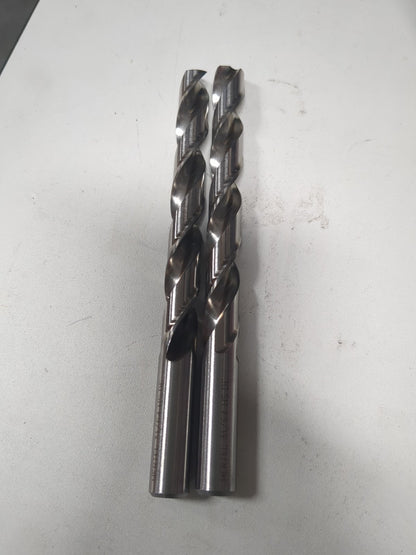 Hertel 2pk Jobber Length Drill Bits: 31/64" (0.4844) Dia, 118 deg, HSS 85703627